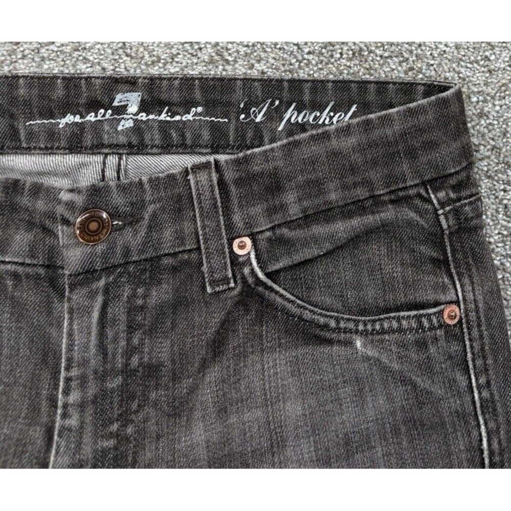 7 for All Mankind 'A' Pocket Jeans Womens‎ 28 Brown Flared Stretch Boho Festival - Picture 7 of 14